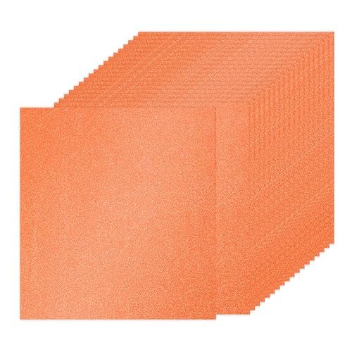 Orange Glitter Cardstock Paper, 12 x 12 in 250gsm Square — PATIKIL