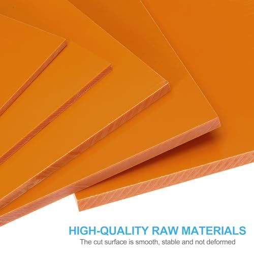 Orange Phenolic Sheet 100 x100x1mm Laminated Resin Plate 10pcs view 4