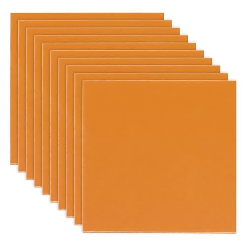 Orange Phenolic Sheet 100 x100x1mm Laminated Resin Plate 10pcs — PATIKIL