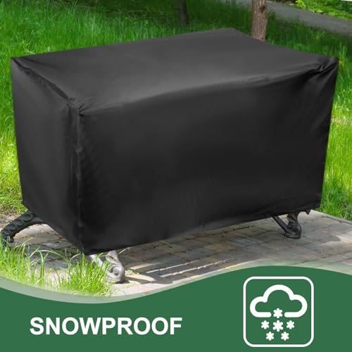 Outdoor Bench Cover, 210D Oxford Heavy Duty, 75"Lx26"Wx35"T view 5