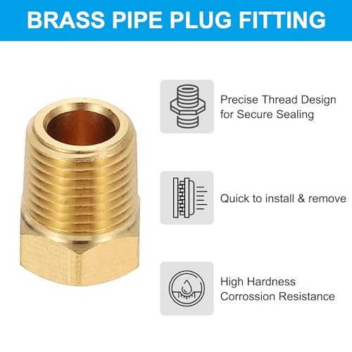 Outer Hex Thread Socket Plug Ends Sealing Tubing Fitting view 3