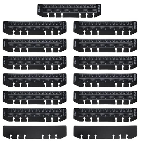 Page Marker Ruler 25 Pcs A6 6 Holes Bookmark Ruler Black — PATIKIL