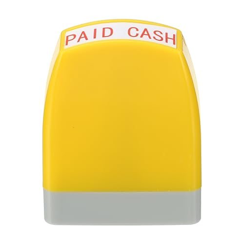 Paid Cash Time Notice Stamp Self Inking Red Ink Office Stamps Pre view 3
