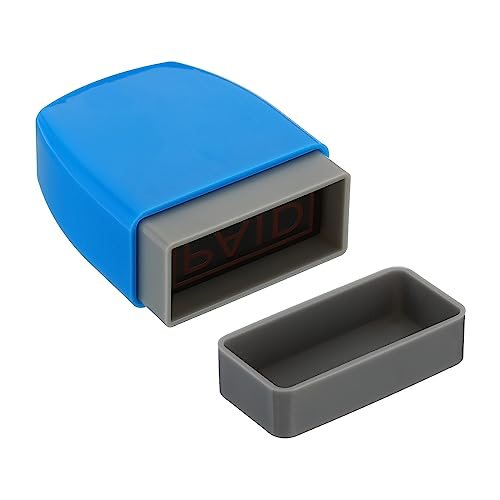 Paid Stamp Self Inking Red Ink Office Stamps Pre Inked, Message view 5