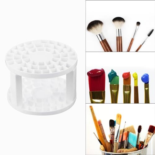 Paint Brush Holder, Paint Brush Storage Organizer 49 Holes Plastic Paint view 5