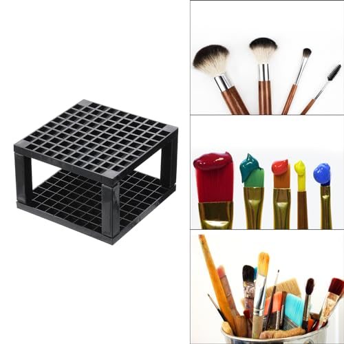 Paint Brush Holder, Paint Brush Storage Organizer 96 Holes Plastic Paint view 5