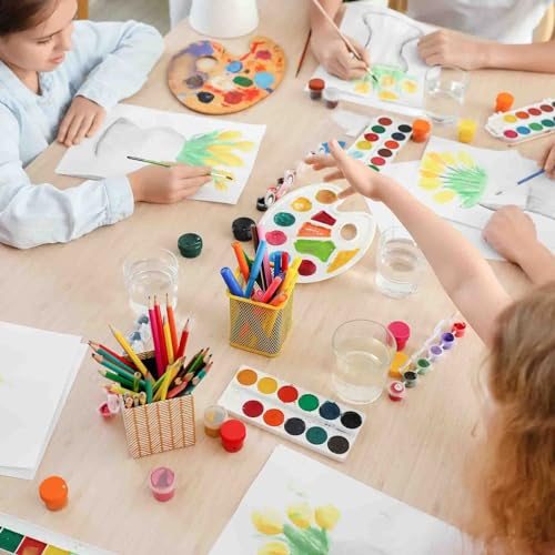Paint Tray Palette, 3.1"/8cm Plastic Painting Palette Flower Shape view 5