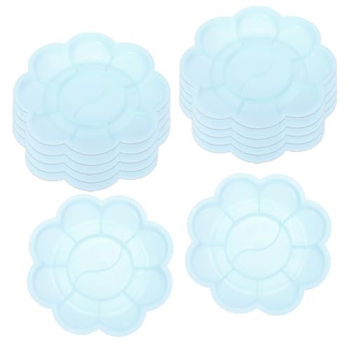 Paint Tray Palette, 3.1"/8cm Plastic Painting Palette Flower Shape — PATIKIL