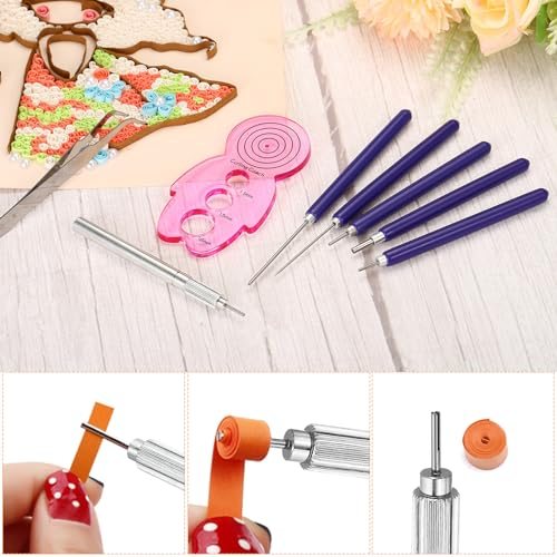 Paper Quilling Tool, Metal Slotted Needle Pen Curling Rolling view 5