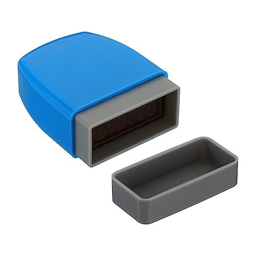 Passed Stamp Self Inking Red Ink Office Stamps w/Refill Ink, Pre Inked view 5