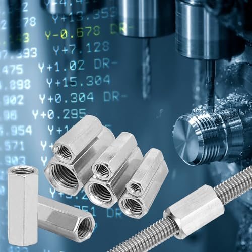 PATIKIL 1/4"-20 UNC 304 Stainless Steel Hex Coupling Nuts, 3Pcs 1.18" view 5