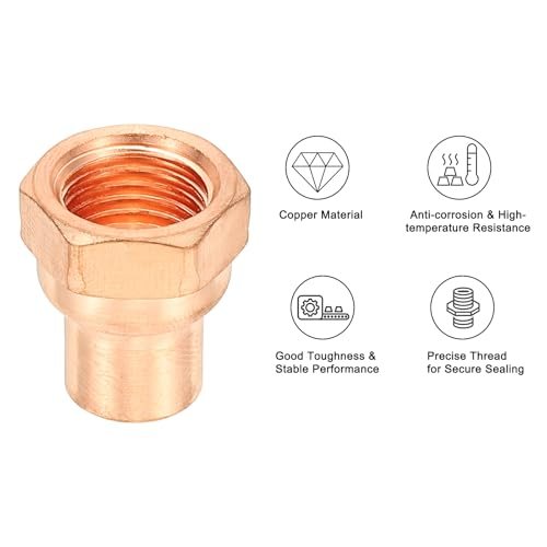 PATIKIL 1/4" Female Adapter Fitting view 4
