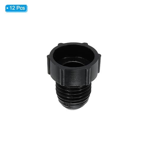 PATIKIL 1/4" Plastic Threaded Plug, 12 Pack 7/16-20UNF Male Thread 45 view 3
