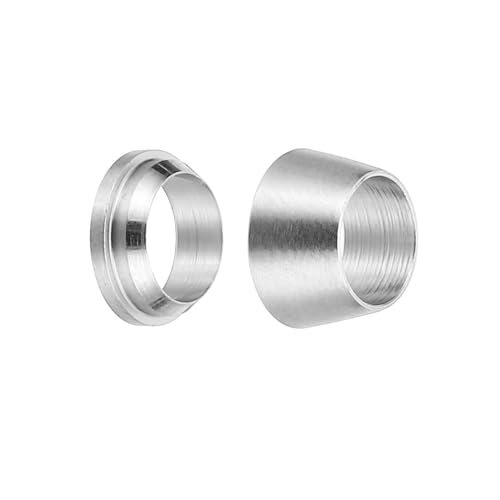 PATIKIL 1/4" Tube OD 304 Stainless Steel Compression Tube Fitting Sleeve view 3