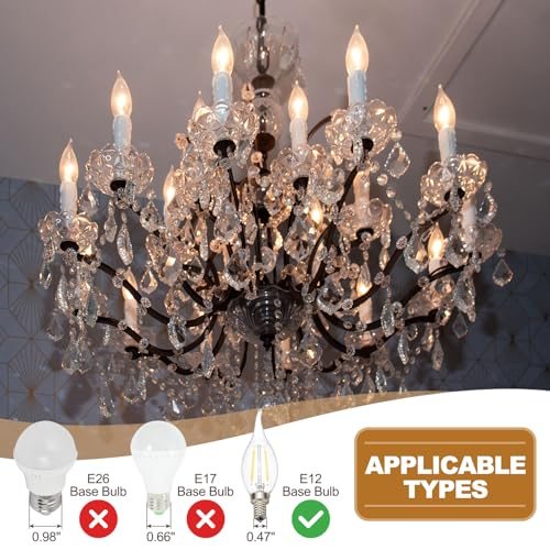 PATIKIL 1.75 Inch Tall Candle Covers Sleeves, 10Pcs Plastic E12 view 5