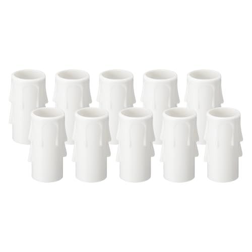 PATIKIL 1.75 Inch Tall Candle Covers Sleeves, 10Pcs Plastic E12 — PATIKIL