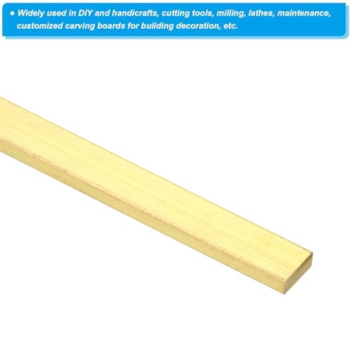 PATIKIL 1/8 x 5/16 x 12" H59 Brass Flat Bar, Solid Flat Mill Stock view 4