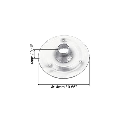PATIKIL 14mm Metal Candle Wick Sustainer Tabs, 150 Pack Candle Wick Base view 2