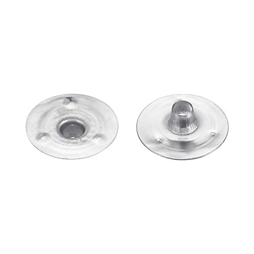 PATIKIL 14mm Metal Candle Wick Sustainer Tabs, 150 Pack Candle Wick Base view 4