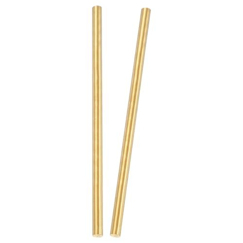 PATIKIL 2 Pcs Round Brass Rods, 5mm Dia. 12cm / 4.72 Inch Length H59 — PATIKIL
