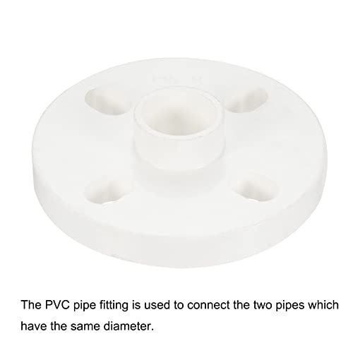 PATIKIL 25mm/1 Inch PVC Pipe Fitting, Flange Pipe Socket Coupling view 3