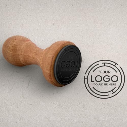 PATIKIL 25mm Stamp Wood Round Handle, Wooden Knobs Stamp Mounts Drawer view 5
