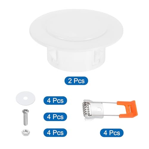 PATIKIL 3.5" Spring Ceiling Cover Plate, Recessed Light Trim Wall Mount view 3