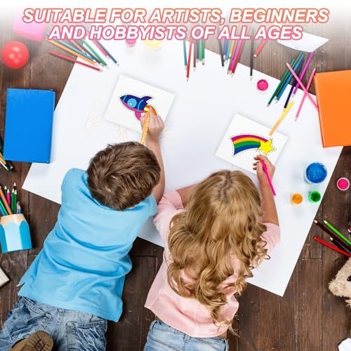 PATIKIL 30 Sets Pure Cotton Watercolor Cards 140lb/300 GSM Postcards view 5