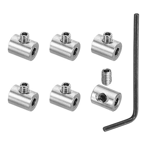 PATIKIL 3mm Hole Wire Rope Clips Set, 6 Pcs 304 Stainless Steel Single — PATIKIL
