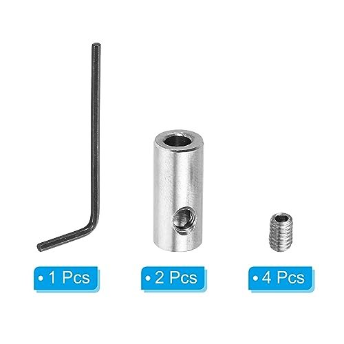 PATIKIL 4mm Hole Wire Rope Clips Set, 2 Pcs 304 Stainless Steel Double view 3