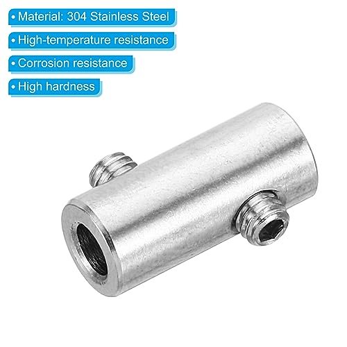 PATIKIL 4mm Hole Wire Rope Clips Set, 2 Pcs 304 Stainless Steel Double view 4
