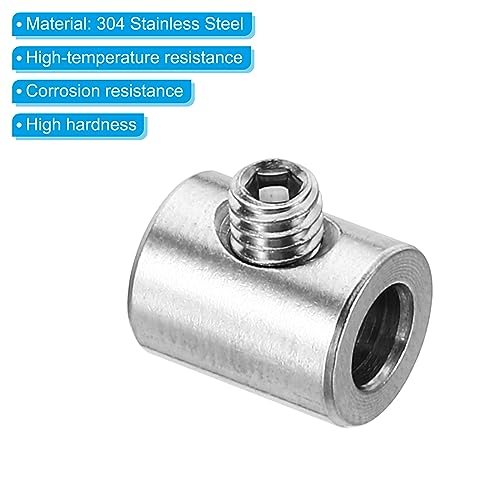 PATIKIL 4mm Hole Wire Rope Clips Set, 4 Pcs 304 Stainless Steel Single view 4