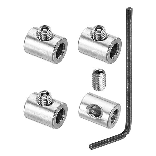 PATIKIL 4mm Hole Wire Rope Clips Set, 4 Pcs 304 Stainless Steel Single — PATIKIL