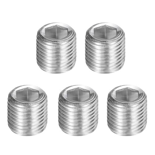 PATIKIL 5 Pcs 304 Stainless Steel Pipe Plug M10 x 1 Male Internal Hex — PATIKIL