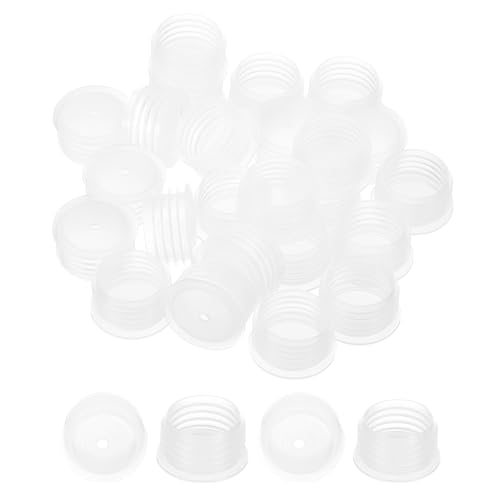 PATIKIL Bottle Adapter 0.87"/22mm Press in Plugs Clear 25Pcs, 0.12" Hole — PATIKIL