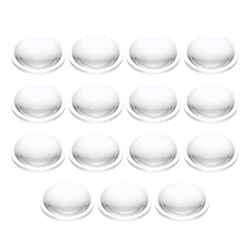 PATIKIL Diameter 19.5mm Flat Convex Lens, 15 Pcs Height 5.5mm Acrylic LED — PATIKIL