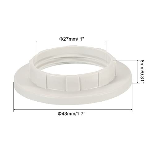 PATIKIL E14 Light Socket Rings, 5 Pack Lamp Shade Holder Adapter Ring view 2