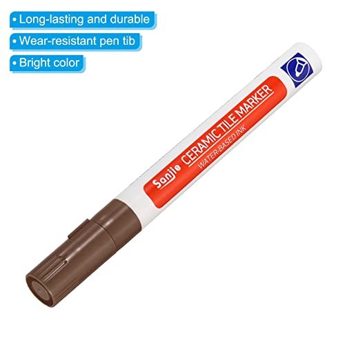 PATIKIL Grout Pen, 4 Pack Dark Brown Tile Marker Waterproof Grout Sealer view 4