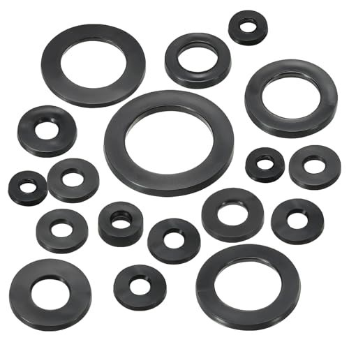 PATIKIL M5 Rubber Flat Washer, 16 Pack 5mm ID 13mm OD 1.5mm Thick Sealing view 4