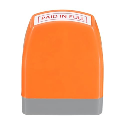 PATIKIL Paid in Full Notice Stamp Self Inking, Red Ink Office Stamps | view 3