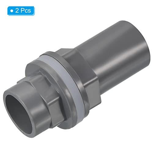 PATIKIL PVC Water Tank Pipe Fitting 1/2" ID DN15, 2 Pack Straight Tube view 3