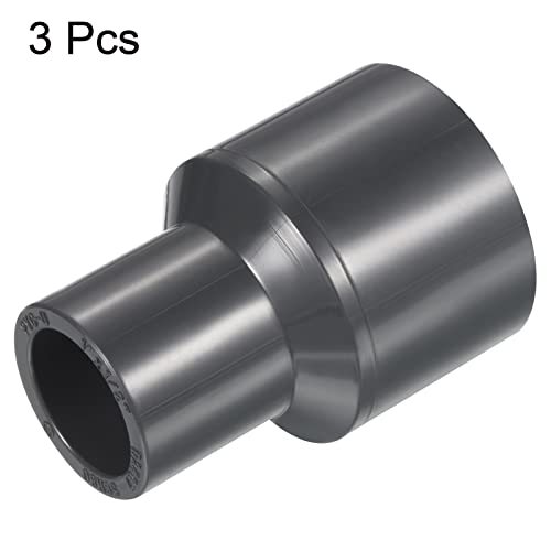 PATIKIL UPVC Reducer Pipe Fitting 1" x 1/2" Socket Schedule 80, 3 Pack | view 3