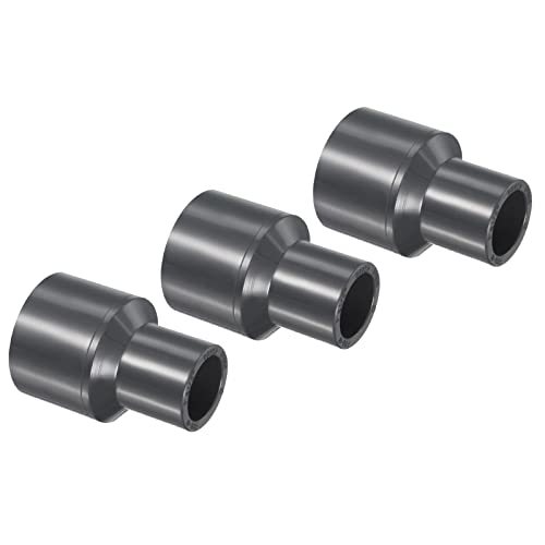 PATIKIL UPVC Reducer Pipe Fitting 1" x 1/2" Socket Schedule 80, 3 Pack | — PATIKIL