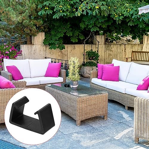 Patio Furniture Clips, 4 Pack 71mm Dia Sofa Rattan Furniture Clamps view 5