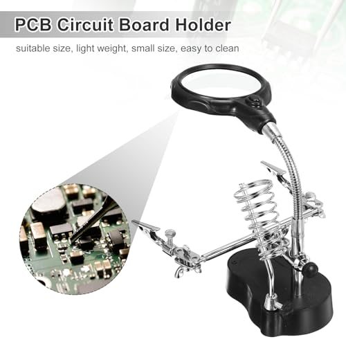 PCB Circuit Board Holder, 3"x7"x5.5" Multifunctional PCB Fixing Holder view 5