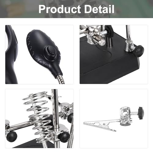 PCB Circuit Board Holder, 4.7"x6.7"x6.3" Multifunctional PCB Fixing view 3