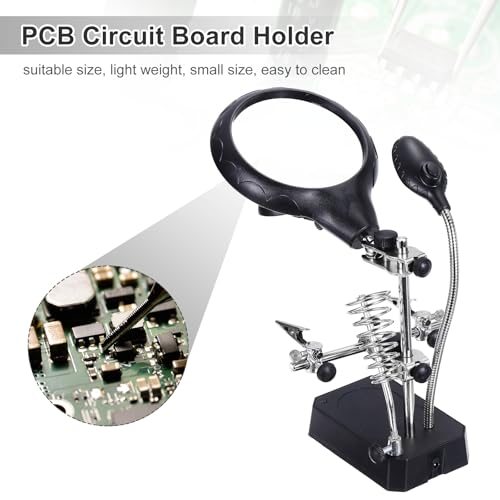 PCB Circuit Board Holder, 4.7"x6.7"x6.3" Multifunctional PCB Fixing view 5
