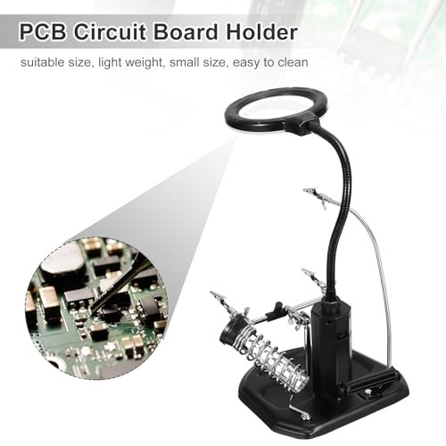 PCB Circuit Board Holder, 6.7"x7.3"x12.6" Multifunctional PCB Fixing view 5
