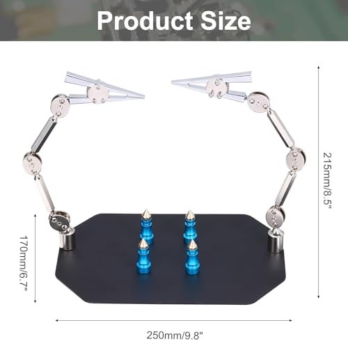 PCB Circuit Board Holder, 6.7"x9.8"x8.5" Multifunctional PCB Fixing view 2