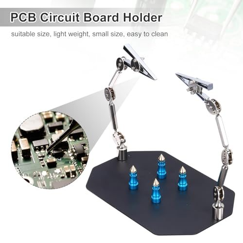 PCB Circuit Board Holder, 6.7"x9.8"x8.5" Multifunctional PCB Fixing view 5